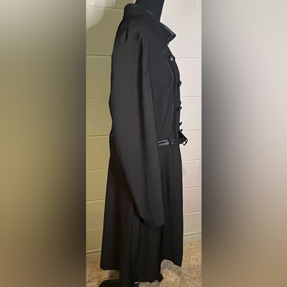 Torrid Black Trench Coat with Belted Waist - Picture 2 of 9